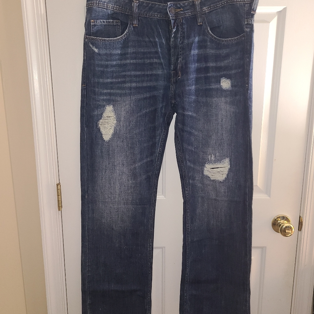 DISTRESSED BUFFALO JEANS 36 DAVID BITTON DRIVEN